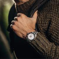 Grande montre automatique de plong&eacute;e &eacute;dition arctique GSAR avec bracelet en acier inoxydable, Num&eacute;rique, &agrave; piles, 41 mm, Argent Advanced Consulting and Training Ltd.