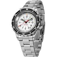 Grande montre automatique de plong&eacute;e &eacute;dition arctique GSAR avec bracelet en acier inoxydable, Num&eacute;rique, &agrave; piles, 41 mm, Argent Advanced Consulting and Training Ltd.