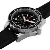 Tr&egrave;s grande montre &agrave; quartz pour plongeur avec feuille d'&eacute;rable rouge, Num&eacute;rique, &agrave; piles, 46 mm, Noir Advanced Consulting and Training Ltd.