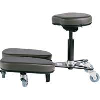 Chaise &agrave; genoux r&eacute;glable, Vinyle, Noir/gris Advanced Consulting and Training Ltd.