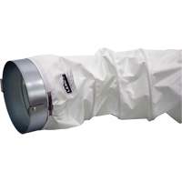 White 12" x 12' Distribution Ducting Kit, Adapter & Clamp Advanced Consulting and Training Ltd.