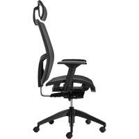 Chaise &agrave; dossier moyen avec m&eacute;canisme &agrave; basculement synchronis&eacute; &agrave; d&eacute;tection de poids Format+, Mailles, Noir, Capacit&eacute; 300 lb Advanced Consulting and Training Ltd.