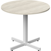 Newland Height-Adjustable Round Table, 36" L x 36" W x 29" H, 1" Top, Laminate, Tan Advanced Consulting and Training Ltd.