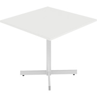 Newland Height-Adjustable Square Table, 36" L x 36" W x 29" H, 1" Top, Laminate, White Advanced Consulting and Training Ltd.