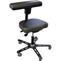 VEGA-T Ergonomic Industrial Chair, Mobile, Adjustable Height, 280 lbs. Capacity Advanced Consulting and Training Ltd.