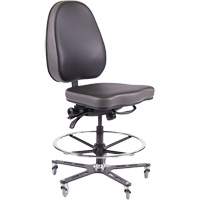 TF180 Ergonomic Industrial Chair, Mobile, Adjustable Height, 280 lbs. Capacity Advanced Consulting and Training Ltd.