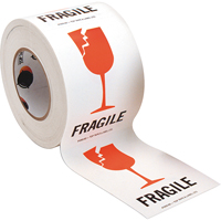 "Fragile" Special Handling Labels, 6" L x 4" W, Red on White Advanced Consulting and Training Ltd.