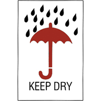 "Keep Dry" Special Handling Labels, 6" L x 4" W, Red on White Advanced Consulting and Training Ltd.