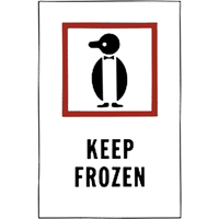 "Keep Frozen" Special Handling Labels, 6" L x 4" W, Red on White Advanced Consulting and Training Ltd.