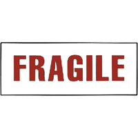 "Fragile" Special Handling Labels, 6" L x 2" W, Red on White Advanced Consulting and Training Ltd.