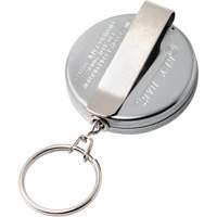 Porte-cl&eacute;s autor&eacute;tractable de s&eacute;rie Original, Chrome, C&acirc;ble 24", Fixation Agrafe de ceinture Advanced Consulting and Training Ltd.