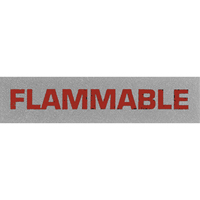 &eacute;tiquettes pour traitement sp&eacute;cial Flammable, 5" lo x 2" la, Noir/rouge Advanced Consulting and Training Ltd.