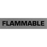 &eacute;tiquettes pour traitement sp&eacute;cial Flammable, 5" lo x 2" la, Noir/rouge Advanced Consulting and Training Ltd.