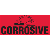&eacute;tiquettes pour traitement sp&eacute;cial Corrosive, 5" lo x 2" la, Noir/rouge Advanced Consulting and Training Ltd.
