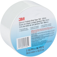 General Purpose Vinyl Tape 764, 48 mm (2") W x 32.9 m (108') L, White Advanced Consulting and Training Ltd.