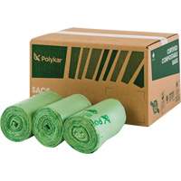 Certified Compostable Bags, Regular, 48" L x 42" W, Clear, 242 L (55 Gal.) Capacity Advanced Consulting and Training Ltd.