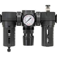 Filtre, d&eacute;tendeur & lubrificateur Modulair 200 avec drain manuel & bol standard, 3/8" NPTF Advanced Consulting and Training Ltd.