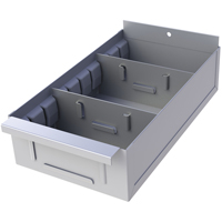 Boîte pour tablette de rayonnage enclenchable Interlok, Acier, 11-5/8" la x 12" p, 2-3/4" h, Gris p&acirc;le Advanced Consulting and Training Ltd.
