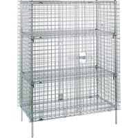 Security Carts, 4 Tiers, 38-1/2" W x 66-13/16" H x 21-1/2" D Advanced Consulting and Training Ltd.