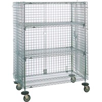 Security Carts, Chrome Plated, 21-1/2" x 68-1/2 x 38-1/2", 500 lbs. Capacity Advanced Consulting and Training Ltd.