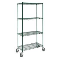 Wire Shelf Cart, Epoxy Finish, 36" x 69" x 24", 800 lbs. Capacity Advanced Consulting and Training Ltd.