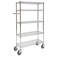 Chariots &agrave; pousser, Chrom&eacute;, 30' x 60" x 14", Capacit&eacute; 800 lb Advanced Consulting and Training Ltd.