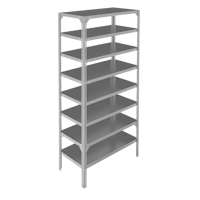 Shelving Unit, Galvanized Steel, Slotted Angle, 275 lbs. Capacity, 48" W x 96" H x 18" D Advanced Consulting and Training Ltd.