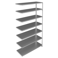 Shelving Unit, Galvanized Steel, Slotted Angle, 275 lbs. Capacity, 48" W x 84" H x 18" D Advanced Consulting and Training Ltd.
