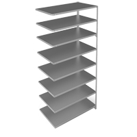 Shelving Unit, Galvanized Steel, Slotted Angle, Add-On, 48" W x 96" H x 24" D Advanced Consulting and Training Ltd.