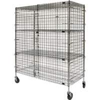 Chariot de s&eacute;curit&eacute;, Chrom&eacute;, 60" x 69" x 24", Capacit&eacute; 500 lb Advanced Consulting and Training Ltd.