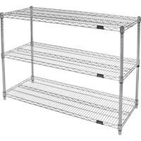 &eacute;tag&egrave;res robustes en treillis chromat&eacute;, Tiers 3, 36" la x 33" h x 24" p Advanced Consulting and Training Ltd.
