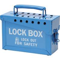 Coffret de s&eacute;curit&eacute; portatif en m&eacute;tal, Bleu Advanced Consulting and Training Ltd.