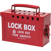 Coffret de s&eacute;curit&eacute; portatif en m&eacute;tal, Rouge Advanced Consulting and Training Ltd.