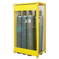 Armoires pour cylindres &agrave; gaz, nbre de bouteilles: 10, 44" , 30" , 74" , Jaune Advanced Consulting and Training Ltd.