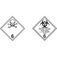 TDG Shipping Labels, Class 6.1, Toxic Substances, Paper Advanced Consulting and Training Ltd.