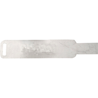 Aluminum Blank Tags, 1" W x 10" H Advanced Consulting and Training Ltd.