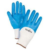 Gants enduits et tricot&eacute;s sans coutures de poids moyen, 9/Grand, R&ecirc;vetement Nitrile, Calibre 13, Enveloppe en Coton Advanced Consulting and Training Ltd.