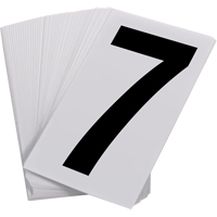 Num&eacute;ros autocollants, 7, 3-1/2" h, Noir sur blanc Advanced Consulting and Training Ltd.