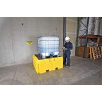 GRV Spill Pallet Plus avec drain, Capacit&eacute; de d&eacute;versement 365 gal. US, 62" x 62" x 28" Advanced Consulting and Training Ltd.