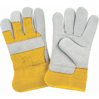 Premium Winter-Lined Fitters Gloves, Medium, Split Cowhide Palm, Foam Fleece Inner Lining Advanced Consulting and Training Ltd.