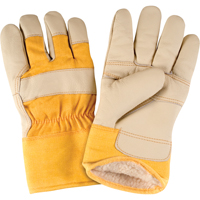 Standard-Duty Winter-Lined Fitters Gloves, Large, Grain Furniture Palm, Boa Inner Lining Advanced Consulting and Training Ltd.