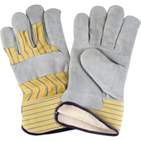 Gants d'ajusteur doubl&eacute;s pour l'hiver, T-Grand, Paume en Cuir de vache refendu, Doublure en Molleton de coton Advanced Consulting and Training Ltd.