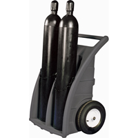Chariots doubles pour bouteilles, Roues Caoutchouc, Base de 23" la x 12" lo, 500 lb Advanced Consulting and Training Ltd.