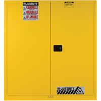 Armoires Sure-Grip EX pour entreposage de barils &agrave; la verticale, Capacit&eacute; de 60 gal. US, 2 barils, Jaune Advanced Consulting and Training Ltd.