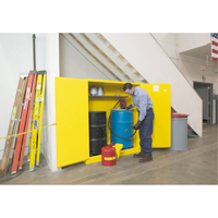 Armoires Sure-Grip EX pour entreposage de barils &agrave; la verticale, Capacit&eacute; de 110 gal. US, 2 barils, Jaune Advanced Consulting and Training Ltd.