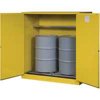 Armoires Sure-Grip EX pour entreposage de barils &agrave; la verticale, Capacit&eacute; de 110 gal. US, 2 barils, Jaune Advanced Consulting and Training Ltd.