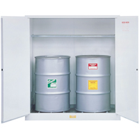 Armoires de s&eacute;curit&eacute; pour d&eacute;chets dangereux, Capacit&eacute; de 110 gal. US, 2 barils, Blanc Advanced Consulting and Training Ltd.