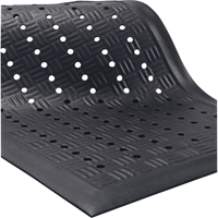 Cushion Station Mats, Slotted, 2' x 3-1/5' x 9/16", Black, Nitrile Advanced Consulting and Training Ltd.