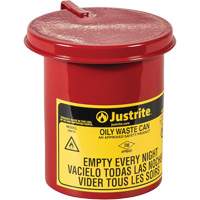 Mini bidons pour d&eacute;chets huileux pour dessus d'&eacute;tabli, Homologu&eacute; FM, 0,45 gal. US, Rouge Advanced Consulting and Training Ltd.