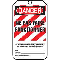 Lockout Tags, Cardstock, 3-1/8" W x 5-7/8" H, French Advanced Consulting and Training Ltd.